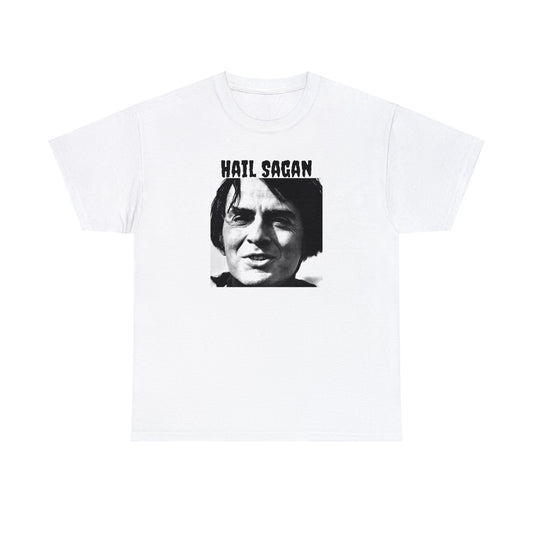 Carl Sagan - Hail Sagan - Unisex Heavy Cotton Tee